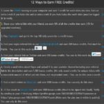 8 Ways to Earn Free Credits